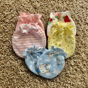 20 Pairs Newborn Baby No-Scratch Mittens Set, Unisex, 0–6 Months